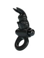 Pretty Love - Anello Vibratore Rabbit Eccitante 10 Vibrazioni Nero - PRETTY LOVE - Anelli Fallici | erosidea.com