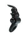 Pretty Love - Anello Vibratore Rabbit Eccitante 10 Vibrazioni Nero - PRETTY LOVE - Anelli Fallici | erosidea.com
