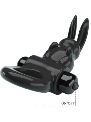 Pretty Love - Anello Vibratore Rabbit Eccitante 10 Vibrazioni Nero - PRETTY LOVE - Anelli Fallici | erosidea.com