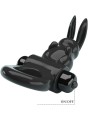 Pretty Love - Anello Vibratore Rabbit Eccitante 10 Vibrazioni Nero - PRETTY LOVE - Anelli Fallici | erosidea.com