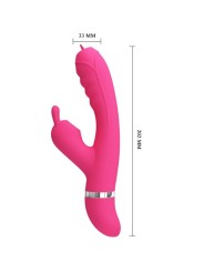 Pretty Love - Vibratore Multifunzione Rabbit Phoenix Rosa - PRETTY LOVE - Vibratori Rabbit | erosidea.com