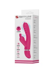 Pretty Love - Vibratore Multifunzione Rabbit Phoenix Rosa - PRETTY LOVE - Vibratori Rabbit | erosidea.com