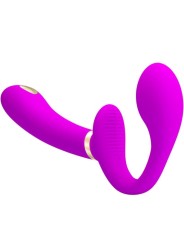 Pretty Love - Thunderbird Vibratore Doppio Strap On Telecomando Viola - PRETTY LOVE - Strap-on e Imbracature | erosidea.com