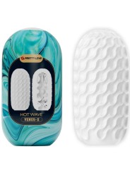 Pretty Love - Masturbatore Maschile In Silicone Hot Wave Bianco - PRETTY LOVE - Masturbatori Mini | erosidea.com