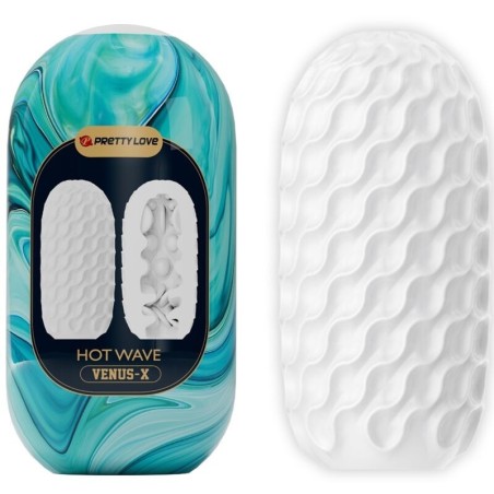 Pretty Love - Masturbatore Maschile In Silicone Hot Wave Bianco - PRETTY LOVE - Masturbatori Mini | erosidea.com