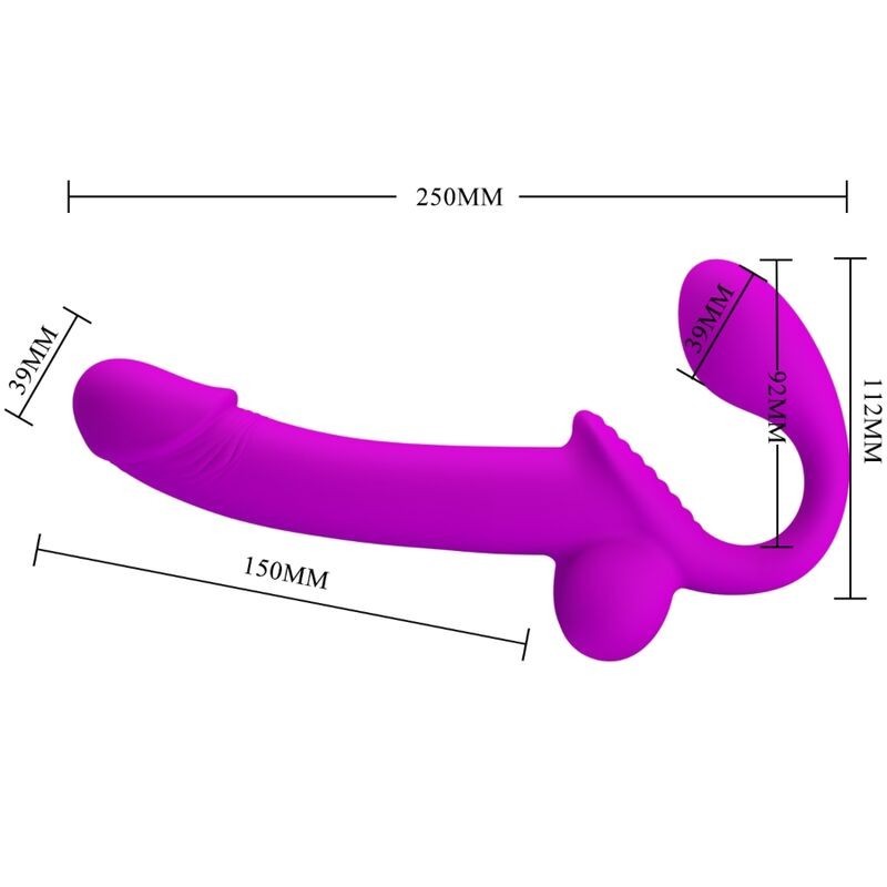 Stimolatore Pretty Love Kelpie Strap On Viola - PRETTY LOVE - Dildo Speciali | erosidea.com