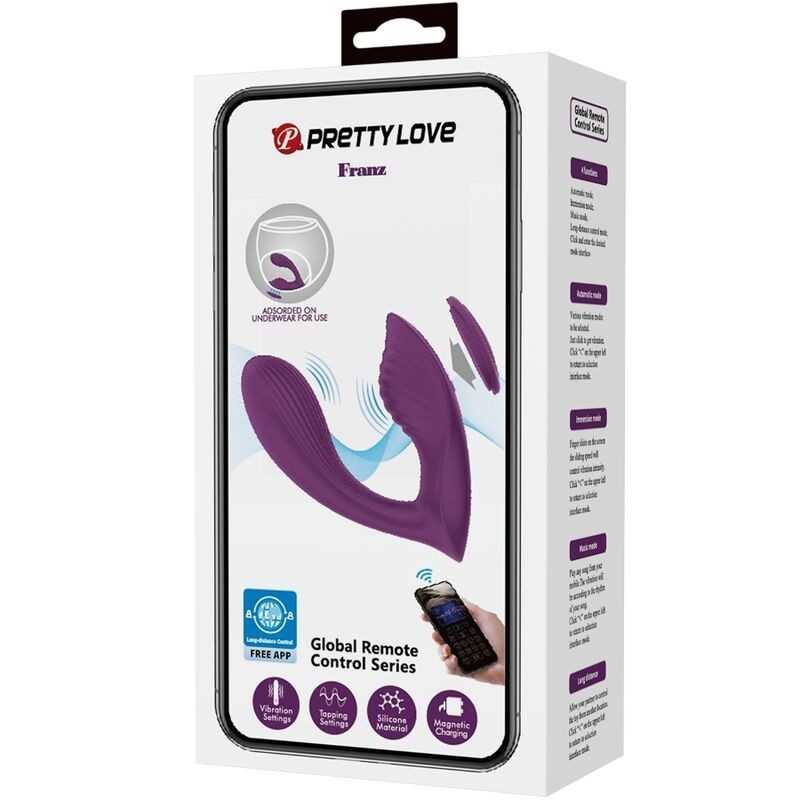 Pretty Love - Franz Massaggiatore E Vibratore App Gratuita Viola - PRETTY LOVE - Vibratori con App | erosidea.com