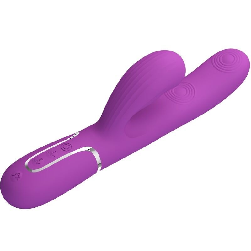 Pretty Love - Perlita 3 In 1 Vibratore Multifunzione Rabbit Viola - PRETTY LOVE - Vibratori Rabbit | erosidea.com