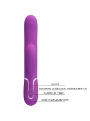 Pretty Love - Perlita 3 In 1 Vibratore Multifunzione Rabbit Viola - PRETTY LOVE - Vibratori Rabbit | erosidea.com