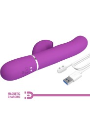Pretty Love - Perlita 3 In 1 Vibratore Multifunzione Rabbit Viola - PRETTY LOVE - Vibratori Rabbit | erosidea.com