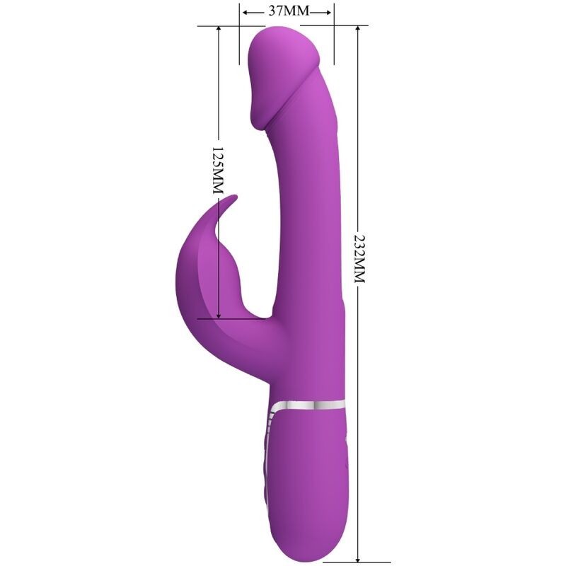 Pretty Love - Kampas 3 In 1 Multifunzione Vibratore Rabbit Viola - PRETTY LOVE - Vibratori Rabbit | erosidea.com