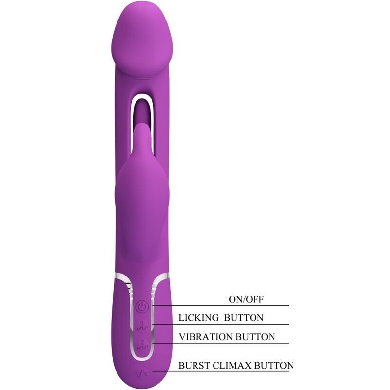 Pretty Love - Kampas 3 In 1 Multifunzione Vibratore Rabbit Viola - PRETTY LOVE - Vibratori Rabbit | erosidea.com