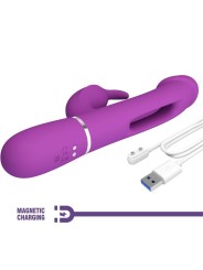 Pretty Love - Kampas 3 In 1 Multifunzione Vibratore Rabbit Viola - PRETTY LOVE - Vibratori Rabbit | erosidea.com