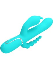 Pretty Love - Cammy 4 In 1 Multifunzione Vibratore Triple Rabbit Blu - PRETTY LOVE - Vibratori Doppi | erosidea.com