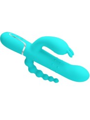 Pretty Love - Cammy 4 In 1 Multifunzione Vibratore Triple Rabbit Blu - PRETTY LOVE - Vibratori Doppi | erosidea.com