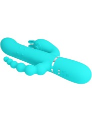 Pretty Love - Cammy 4 In 1 Multifunzione Vibratore Triple Rabbit Blu - PRETTY LOVE - Vibratori Doppi | erosidea.com