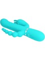 Pretty Love - Cammy 4 In 1 Multifunzione Vibratore Triple Rabbit Blu - PRETTY LOVE - Vibratori Doppi | erosidea.com