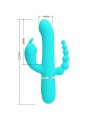 Pretty Love - Cammy 4 In 1 Multifunzione Vibratore Triple Rabbit Blu - PRETTY LOVE - Vibratori Doppi | erosidea.com