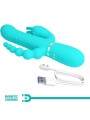 Pretty Love - Cammy 4 In 1 Multifunzione Vibratore Triple Rabbit Blu - PRETTY LOVE - Vibratori Doppi | erosidea.com