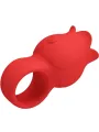 Pretty Love - Vibratore A Dita A Forma Di Rosa Jae 10 Vibrazioni Rosso - PRETTY LOVE - Vibratori | erosidea.com