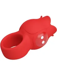 Pretty Love - Vibratore A Dita A Forma Di Rosa Jae 10 Vibrazioni Rosso - PRETTY LOVE - Vibratori | erosidea.com