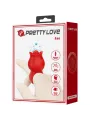 Pretty Love - Vibratore A Dita A Forma Di Rosa Jae 10 Vibrazioni Rosso - PRETTY LOVE - Vibratori | erosidea.com