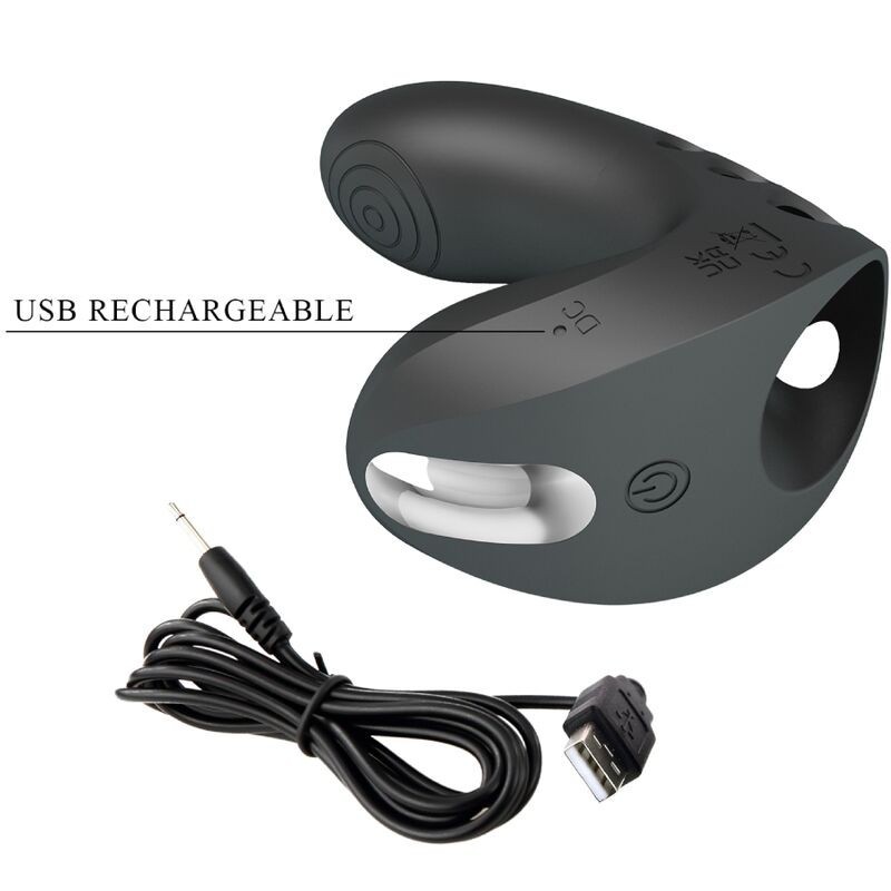 Pretty Love - Vibratore Da Dita Camelia 7 Vibrazioni Nero - PRETTY LOVE - Vibratori | erosidea.com