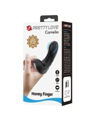 Pretty Love - Vibratore Da Dita Camelia 7 Vibrazioni Nero - PRETTY LOVE - Vibratori | erosidea.com