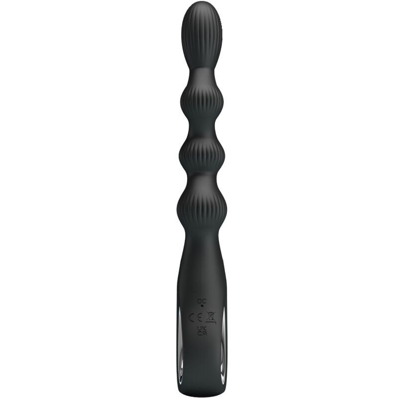 Pretty Love Federer Vibratore Anale 12 Vibrazioni Nero - PRETTY LOVE - Vibratori Anali | erosidea.com
