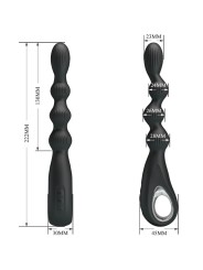 Pretty Love Federer Vibratore Anale 12 Vibrazioni Nero - PRETTY LOVE - Vibratori Anali | erosidea.com