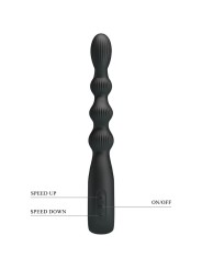 Pretty Love Federer Vibratore Anale 12 Vibrazioni Nero - PRETTY LOVE - Vibratori Anali | erosidea.com