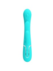 Pretty Love - Shania Triple Rabbit Vibratore Multifunzione 3 In 1 Blu - PRETTY LOVE - Vibratori Doppi | erosidea.com