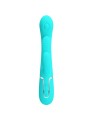 Pretty Love - Shania Triple Rabbit Vibratore Multifunzione 3 In 1 Blu - PRETTY LOVE - Vibratori Doppi | erosidea.com