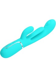 Pretty Love - Shania Triple Rabbit Vibratore Multifunzione 3 In 1 Blu - PRETTY LOVE - Vibratori Doppi | erosidea.com