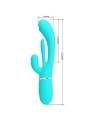 Pretty Love - Shania Triple Rabbit Vibratore Multifunzione 3 In 1 Blu - PRETTY LOVE - Vibratori Doppi | erosidea.com