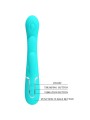 Pretty Love - Shania Triple Rabbit Vibratore Multifunzione 3 In 1 Blu - PRETTY LOVE - Vibratori Doppi | erosidea.com