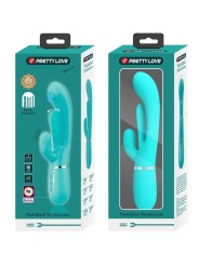 Pretty Love - Shania Triple Rabbit Vibratore Multifunzione 3 In 1 Blu - PRETTY LOVE - Vibratori Doppi | erosidea.com
