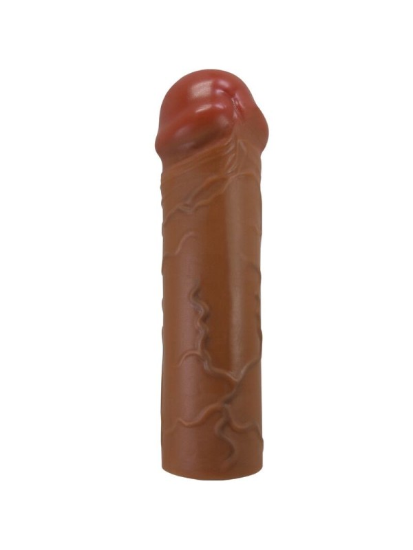 Pretty Love - Guaina Per Pene Nile Con Estensione 25 Cm Mulatto - PRETTY LOVE - Guaine e Prolunghe | erosidea.com