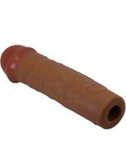 Pretty Love - Guaina Per Pene Nile Con Estensione 25 Cm Mulatto - PRETTY LOVE - Guaine e Prolunghe | erosidea.com