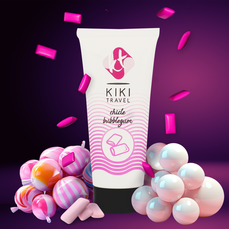 Kik Travel - Fragola Gum Lubrificante 50 Ml - KIKÍ TRAVEL - Aromatizzati e Commestibili | erosidea.com