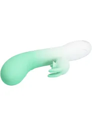 Pretty Love - Vibratore Rabbit Cerberus 3O Vibrazioni Verde - PRETTY LOVE - Vibratori Rabbit | erosidea.com