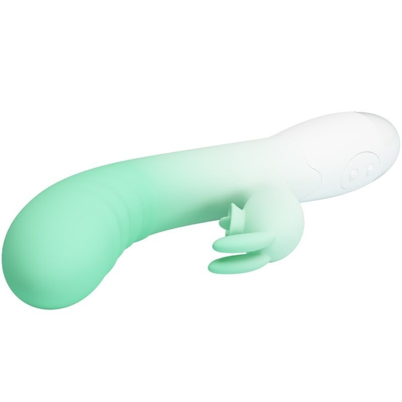 Pretty Love - Vibratore Rabbit Cerberus 3O Vibrazioni Verde - PRETTY LOVE - Vibratori Rabbit | erosidea.com