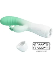Pretty Love - Vibratore Rabbit Cerberus 3O Vibrazioni Verde - PRETTY LOVE - Vibratori Rabbit | erosidea.com