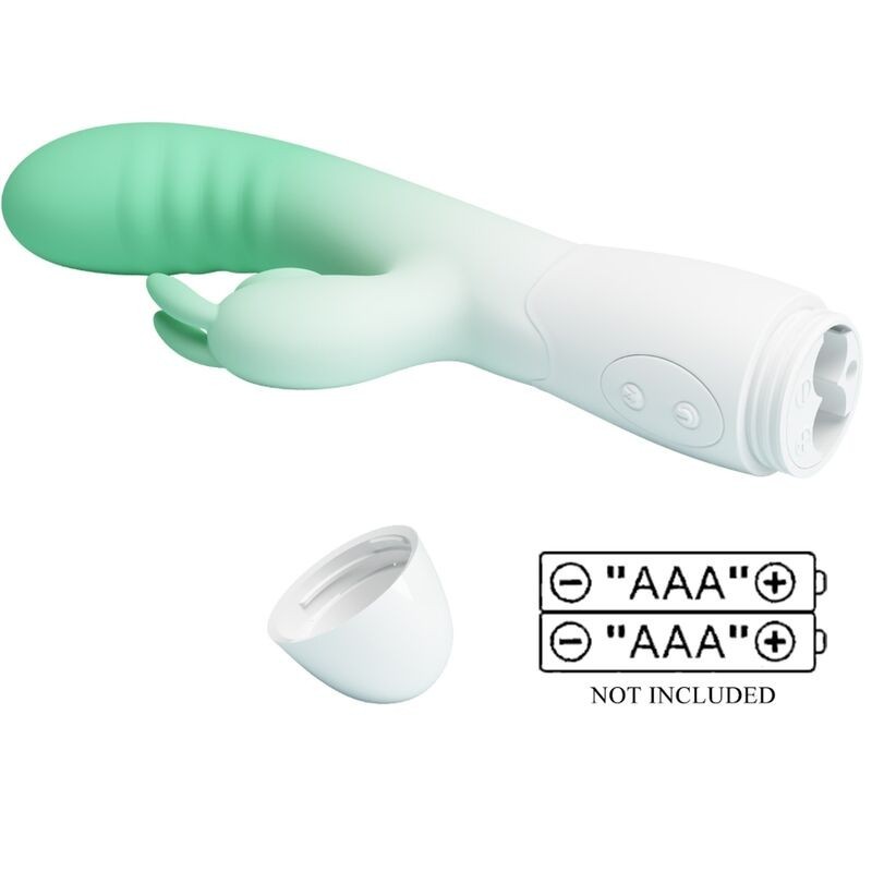 Pretty Love - Vibratore Rabbit Cerberus 3O Vibrazioni Verde - PRETTY LOVE - Vibratori Rabbit | erosidea.com