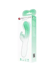 Pretty Love - Vibratore Rabbit Cerberus 3O Vibrazioni Verde - PRETTY LOVE - Vibratori Rabbit | erosidea.com