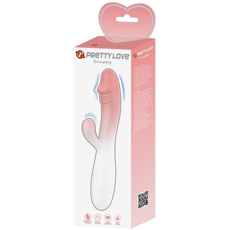 Pretty Love - Snappy Rabbit Vibratore 30 Vibrazioni Rosa - PRETTY LOVE - Vibratori Rabbit | erosidea.com