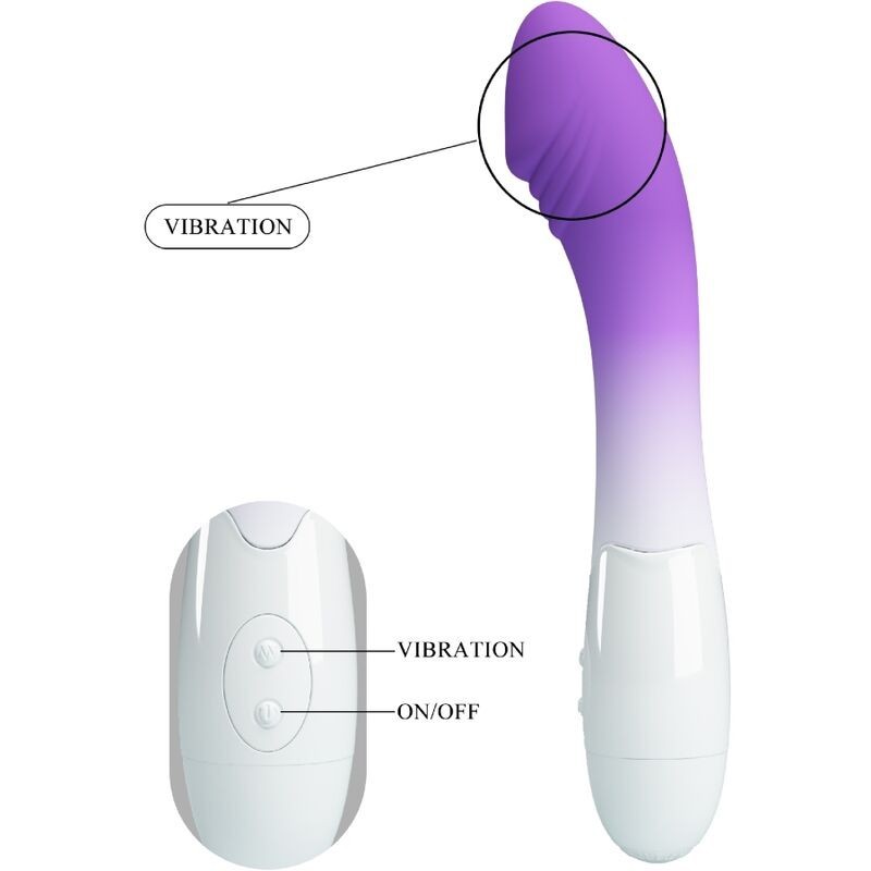 Pretty Love - Vibratore Elemental G-Spot 30 Vibrazioni Viola - PRETTY LOVE - Vibratori punto G | erosidea.com