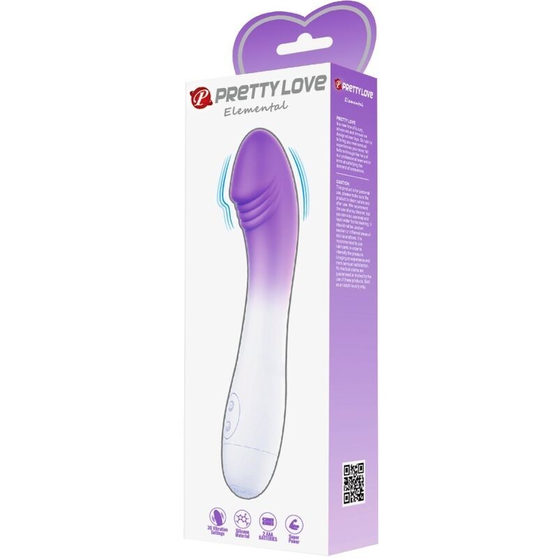 Pretty Love - Vibratore Elemental G-Spot 30 Vibrazioni Viola - PRETTY LOVE - Vibratori punto G | erosidea.com