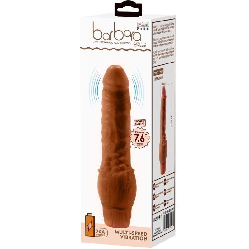 Baile Barbara Vibratore Realistico 195 Cm Mulatto - BAILE - Vibratori Realistici | erosidea.com