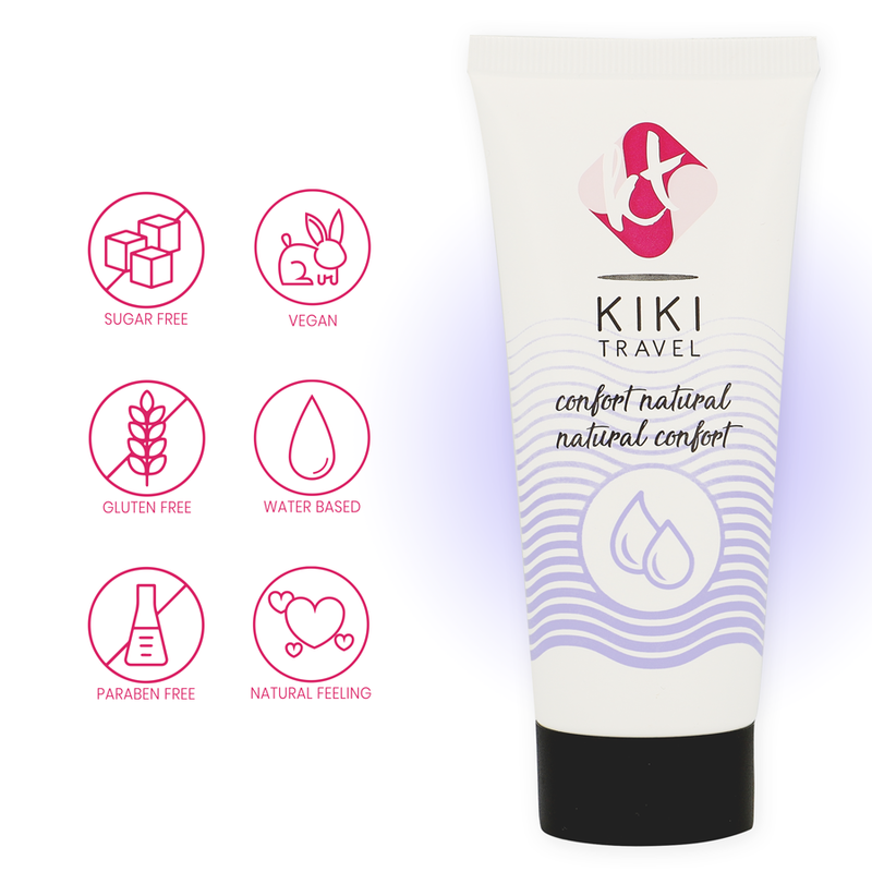 Kik Travel - Confort Lubrificante Naturale 50 Ml - KIKÍ TRAVEL - A Base Silicone | erosidea.com